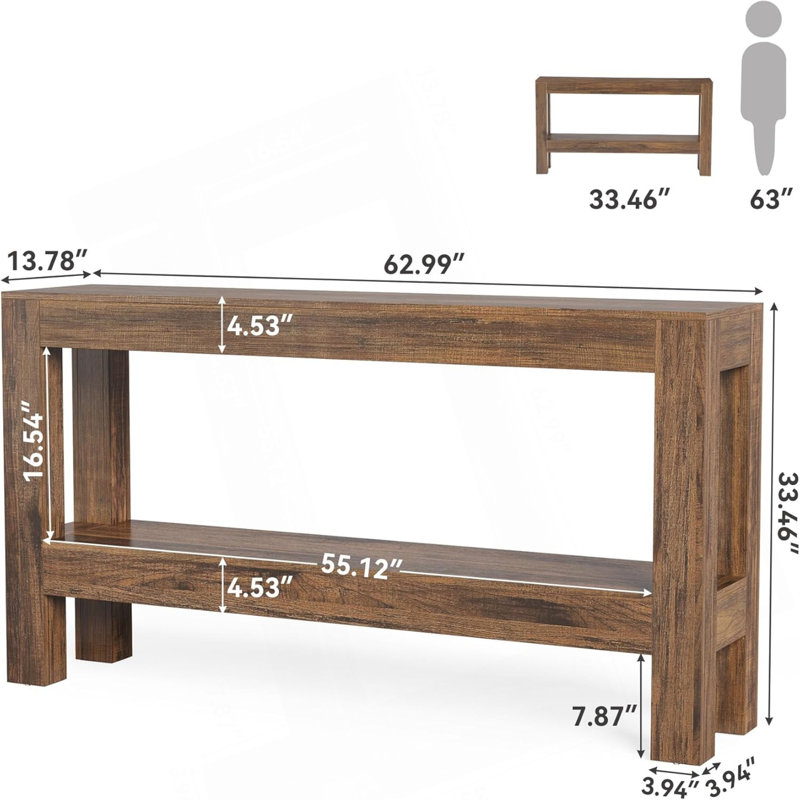 Console 62,99 pouces Farmhouse