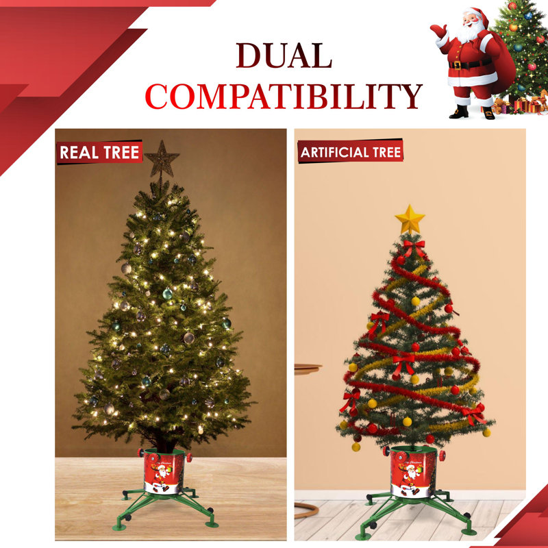 Support d'arbre de Noël naturel