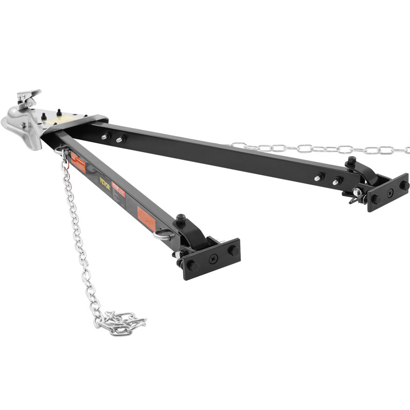 Tow Bar, 5500 lbs Towing Capacity with Chains, Powder-Coating Alloy Steel