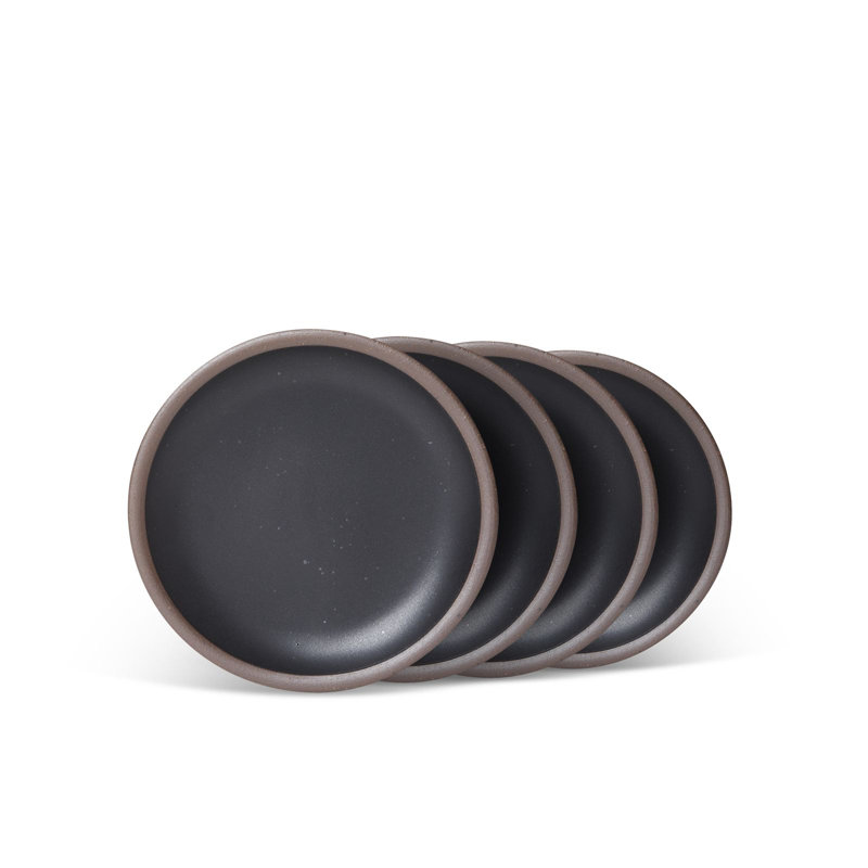 Cake Plate - Set of 4, Black