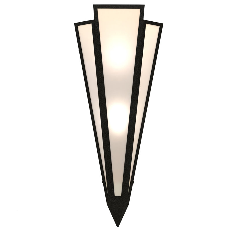 Brum 2 - Light Flush Mounted Sconce, Textured Black, Provostone