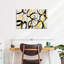 Impression sur toile multicolore noir et doré-1341468027