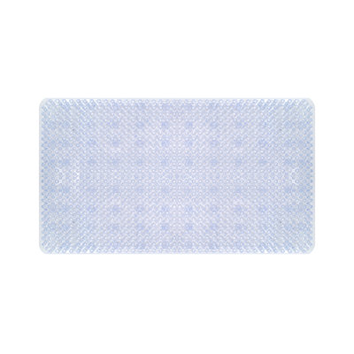 Tapis de douche en PVC antidérapant Décor Living, transparent