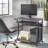 Lunde Metal Base Writing Desk-121262400