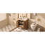 Ensemble de meuble-lavabo autoportant avec tiroir caché, armoire de rangement pour salle de bain 30 po avec lavabo en résine