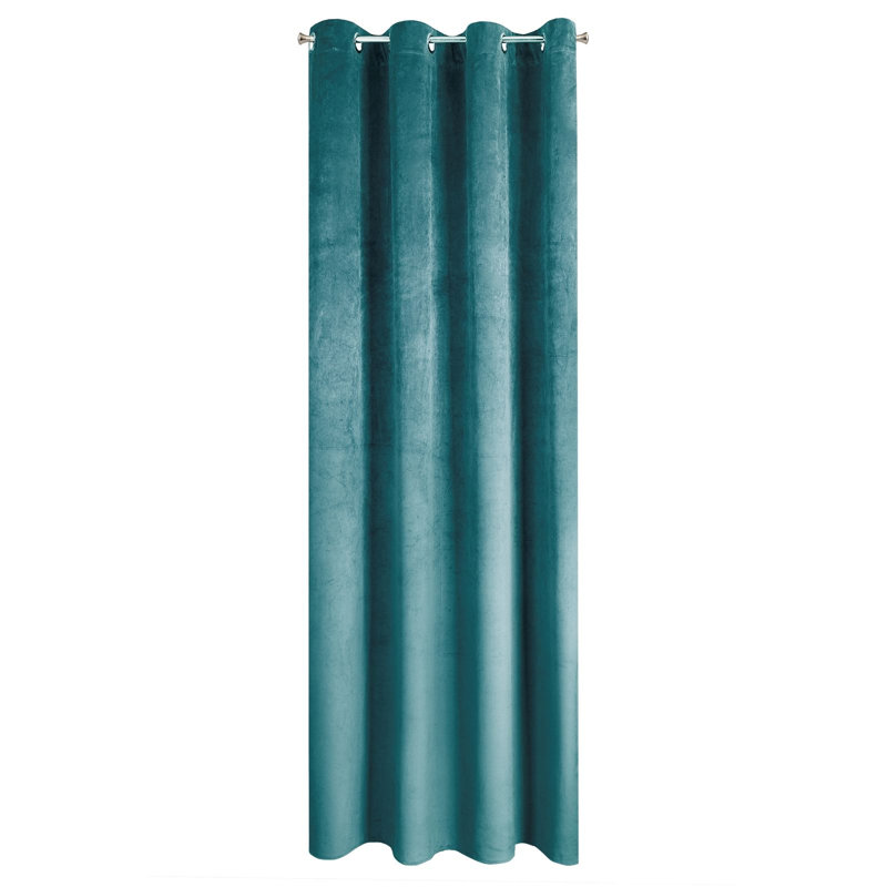 Tavarozzi Blackout Curtains Single Panel, Turquoise
