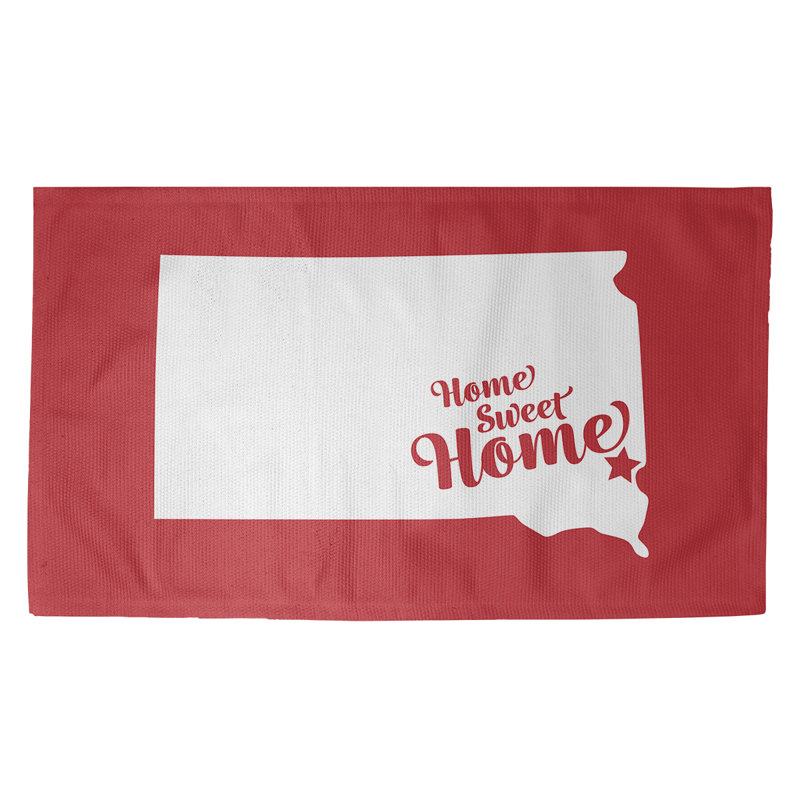 Tapis sioux de la surface rouge, Rectangle 3 pi x 5 pi