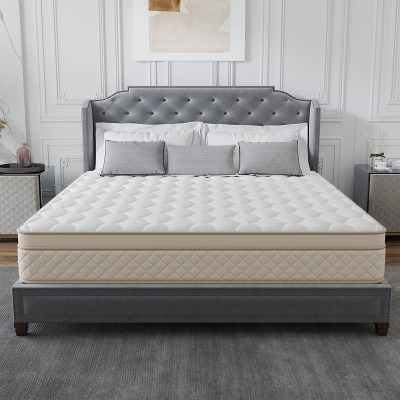 12" Twin Medium Firm Memory Foam Pocket Spring Hybrid Mattress, Twin, 12"