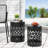 Outdoor Delight Powder-Coated Iron End Table, Set Of 2-1206439709-1206439708