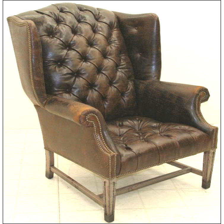 Leather Wingback Chair