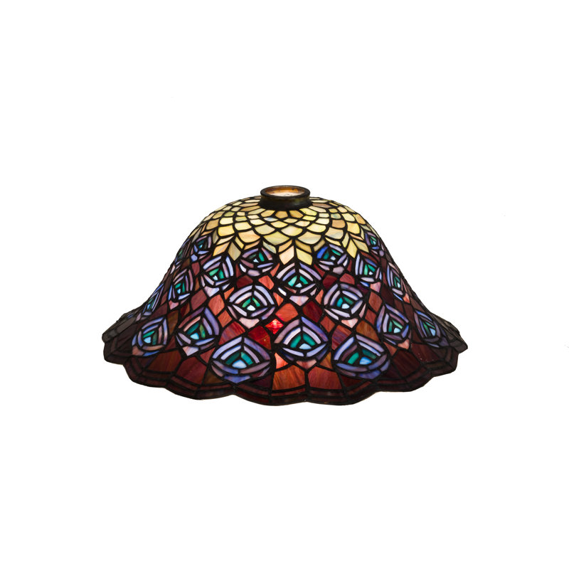 Tiffany Peacock Feather Lamp Shade