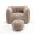 Soft Bean Bag Chair with High Resilient Foam,Comfortable Square Lazy Sofa with Footstool-929449437