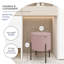 Modern Round Boucle Ottoman With Storage-1788579435