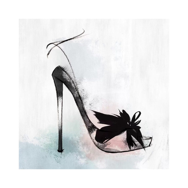 Feather Heel by Isabelle Z - Print on Canvas, Wrapped Canvas, 30.48 cm H x 30.48 cm W