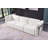 3-seat Modular  Sofa In Textured Chenille With Decorative Wood-metal Armrests And Multi-functional Ottoman-279221806