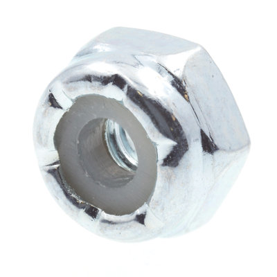 Écrous de verrouillage en nylon, no. 4-40, acier zingué de qualité 2 (paquet de 50)