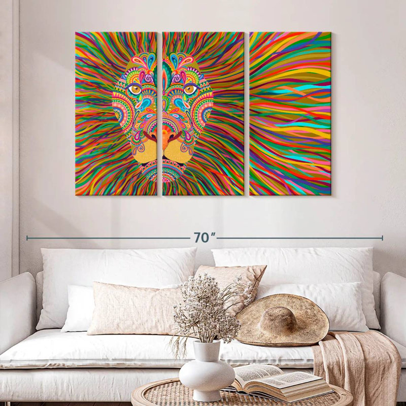 Brampt The King Lion, 32" H x 50" W