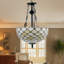 Stabler 3 - Light Dimmable Tiffany Geometric Chandelier