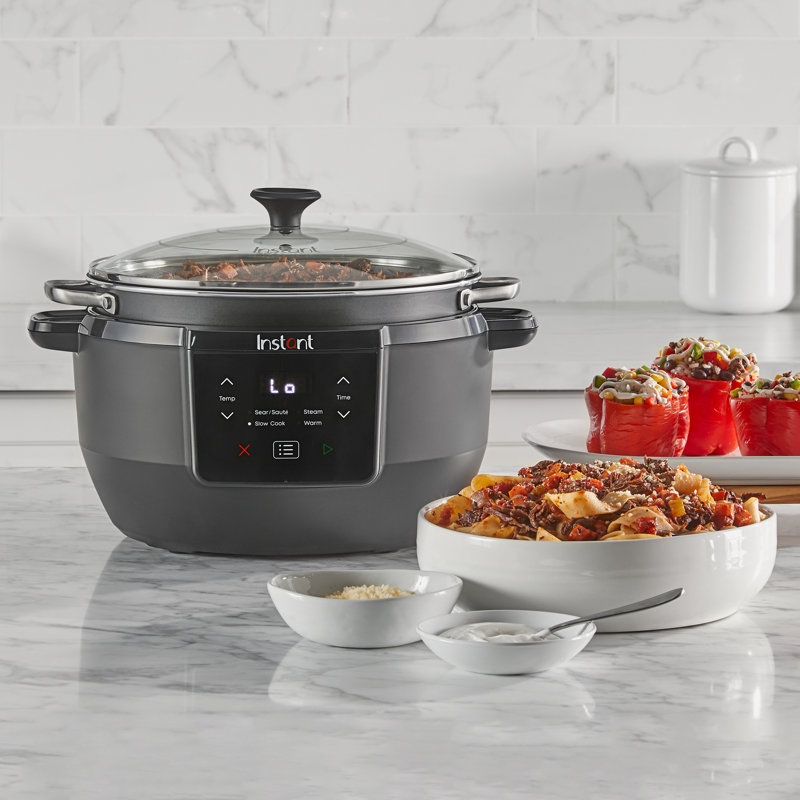 Instant Pot Superior Cooker 7.5QT Slow Cooker and Multicooker, 4-in-1 Functions, Sears/Sauté, Slow Cooks/Roast, Steams and Warms
