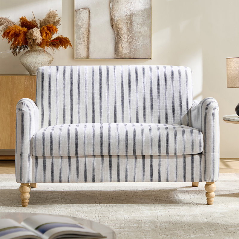 Causeuse Dignazio, Navy Sriped