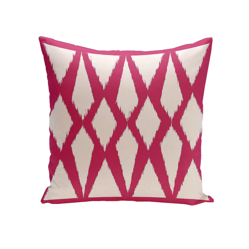  Housse et insert de coussin extérieur d'extérieur, Fuchsia, H 16 po x l 16 po x P 1 po