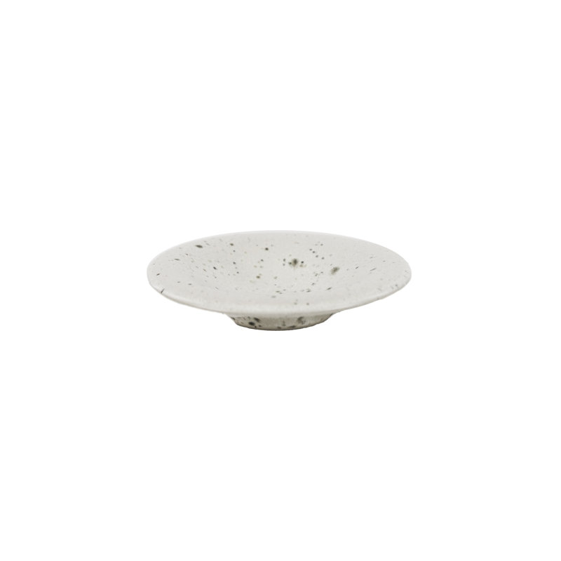 Assiette en grès Bosque, Blanc