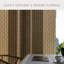 Store à panneau coulissant réglable Sharmaine pour portes de patio et paravents, l 45,8 po à 86 po x H 96 po, texture tissée élégante et ajustable, Versailles (semi-diaphane)