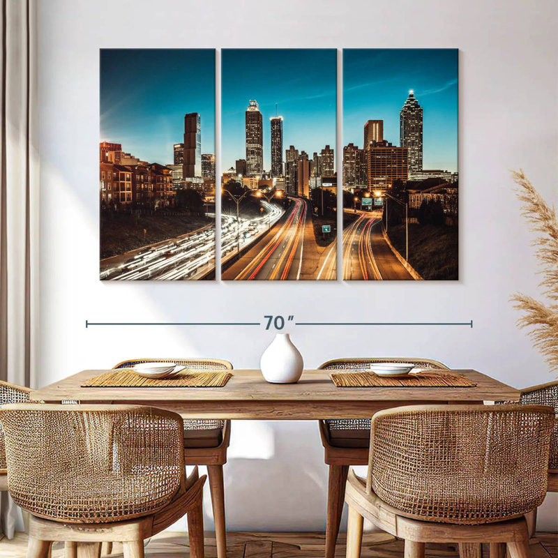 Rorry Atlanta Twilight Traffic, 42" H x 65" W