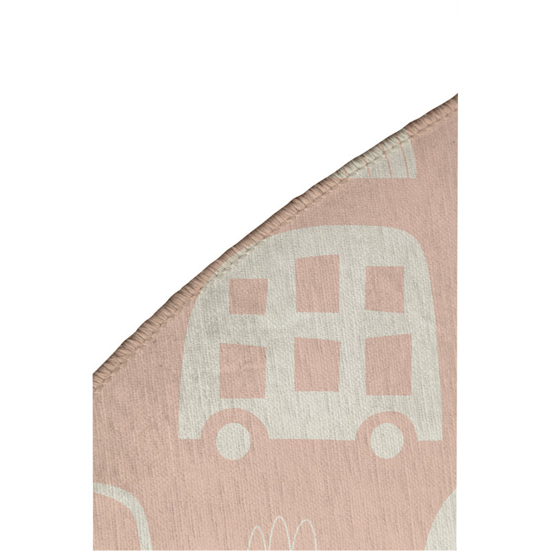 Tapis de jeu trafic pour enfants, Rose