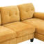 Canapé modulaire en U avec méridiennes doubles, poches de rangement et coussins d'accoudoirs pour un salon confortable-582175972