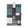 Astley Woven Geometric Blue/Gray/Ivory Area Rug – Modern Polypropylene Carpet for Living Room, Bedroom, or Office
