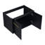 Meuble-lavabo mural de 30 po - Châtaignier noir, look élégant avec porte et rangement abondant Charnières de style contemporain de 30 po spacieuses