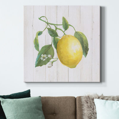 Toile tendue avec châssis I-Premium Lemon Fresh - prête à être accrochée