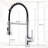 Contemporary Single Handle Lever Kitchen Faucet With Pull Down , , Spring - Down, Multifunctional, Easy Installation Commercial Hole Sink Finish, To Operate, Multifunctional Water Outlet
