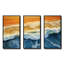 Vue aérienne de la plage bleue et orange II - art mural plage-526812202-526812203