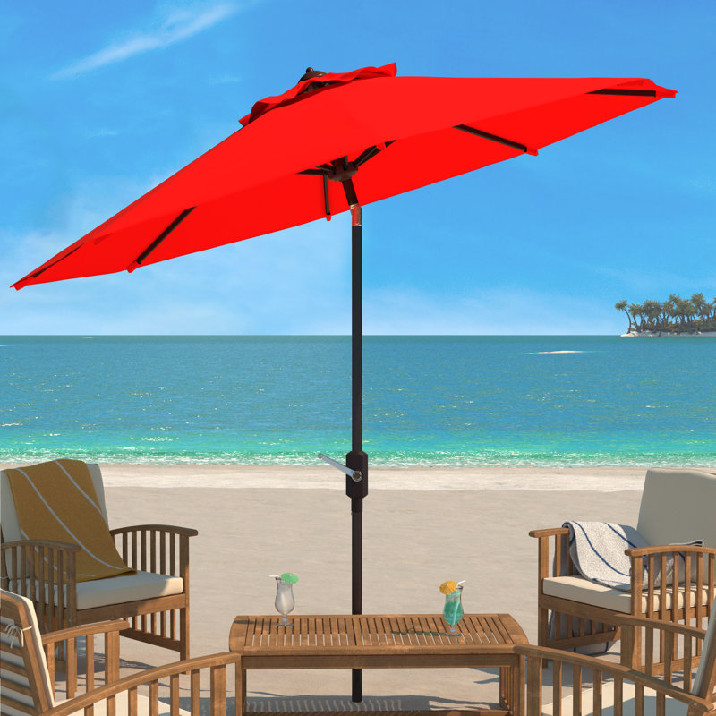 Parasol de marché, Rouge, 100.79" W x 100.79" D
