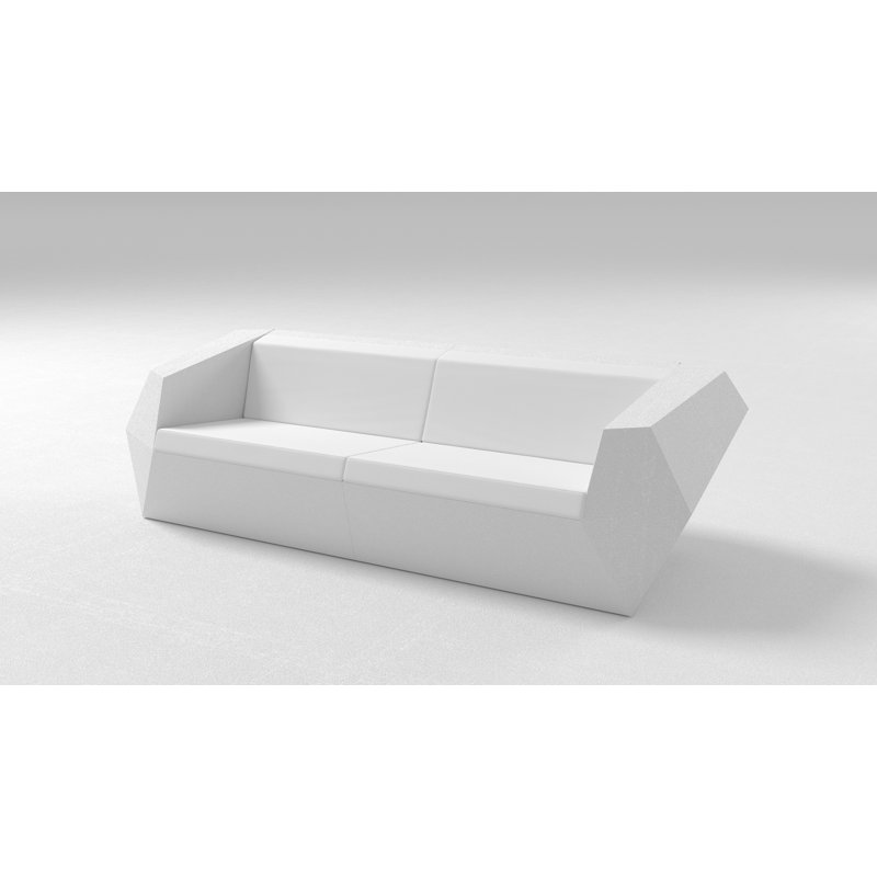 Canapé d'extérieur avec coussins 95,25 po Faz
