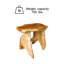 Solid Wood Accent Stool