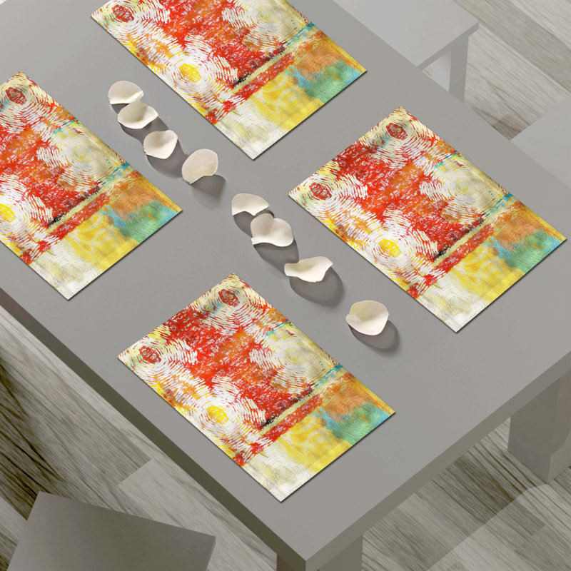 Napperon abstrait en polyester