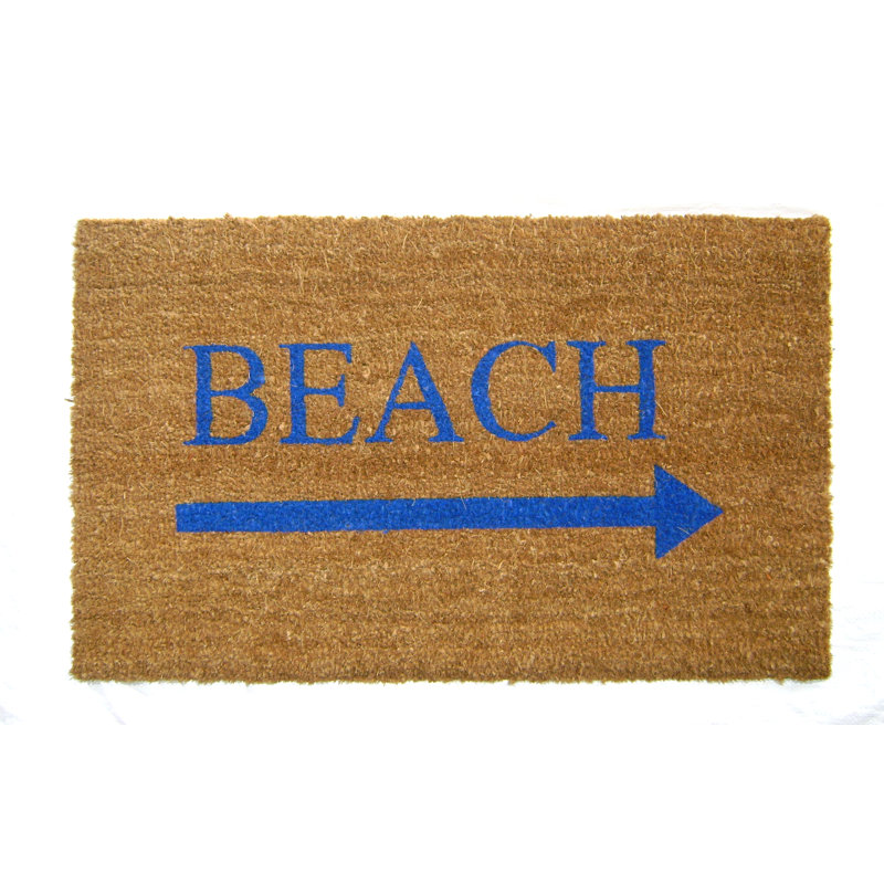 Plage de 30 po x 18 po tapis de porte extérieur antidérapant Bridgeforth