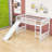 Enguerrand Twin Size Wood Loft Bed with Slide-519853033