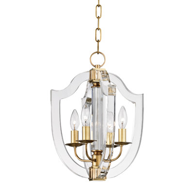 Arietta 4 - Light Steel Geometric Chandelier