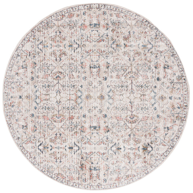 Vivaldi Performance Floral Rug, Round 6'7"