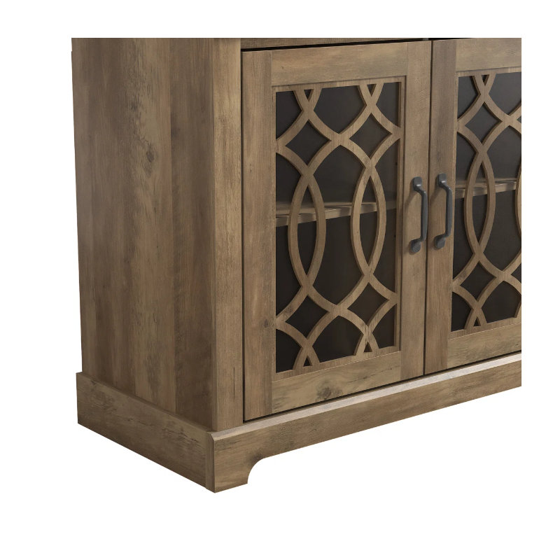 Weddel Basilico Transitional Coordinated 3 Piece Living Room Set, Knotty Oak