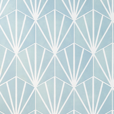GeoHex Deco 8" Porcelain Tile