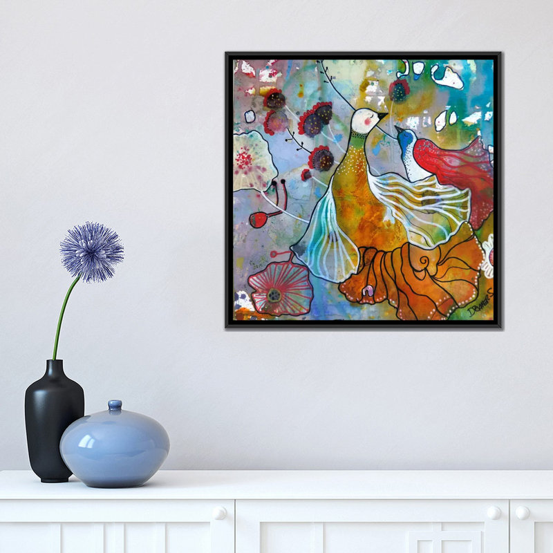 «La Danse», reproduction sur toile, H 18 po x l 18 po x P 1,5 po, Toile avec cadre noir
