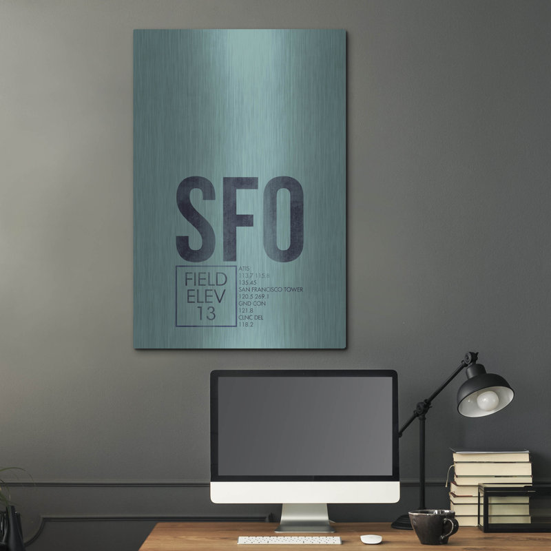 " SFO ATC " by O8 Left, 36" H x 24" W