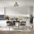 Baconton Crystal Semi Flush Mount