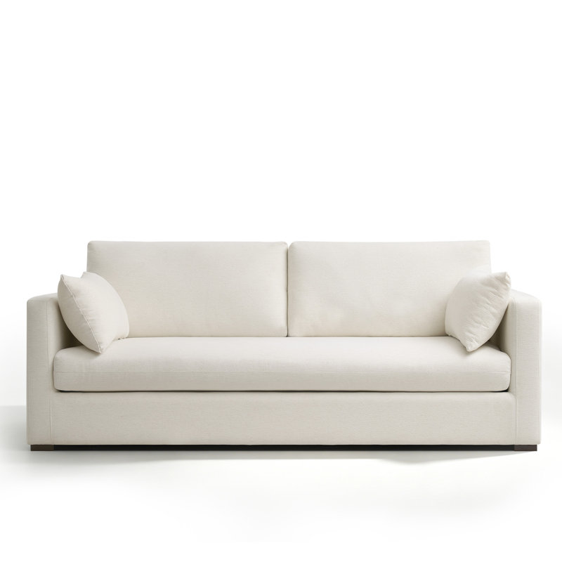 Canapé rembourré Haven, Blanc, Non-Removable Cover