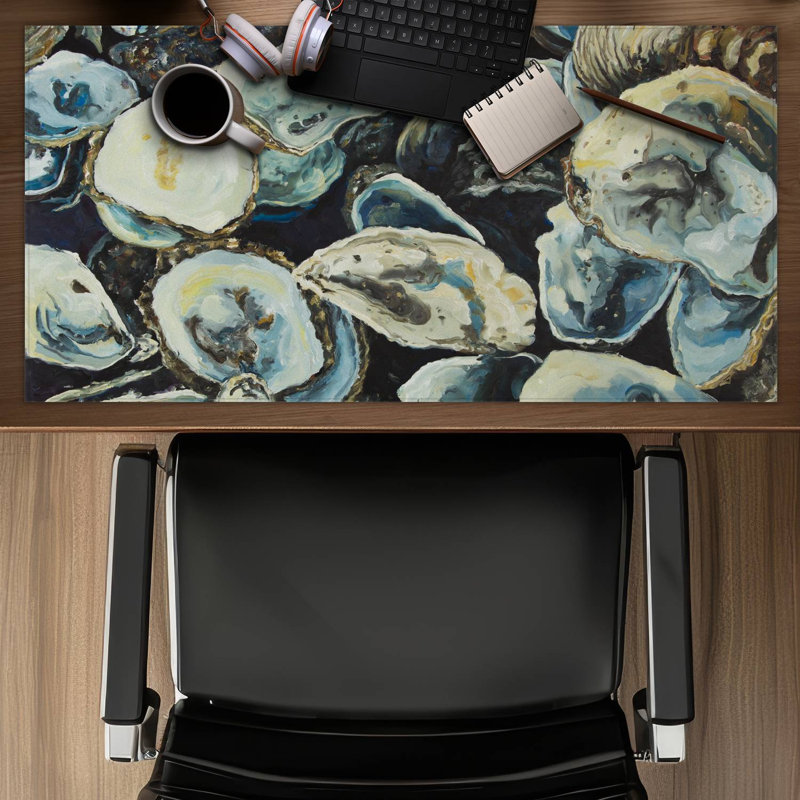 Oyster shells - 15.75"x31.50" Desk mat